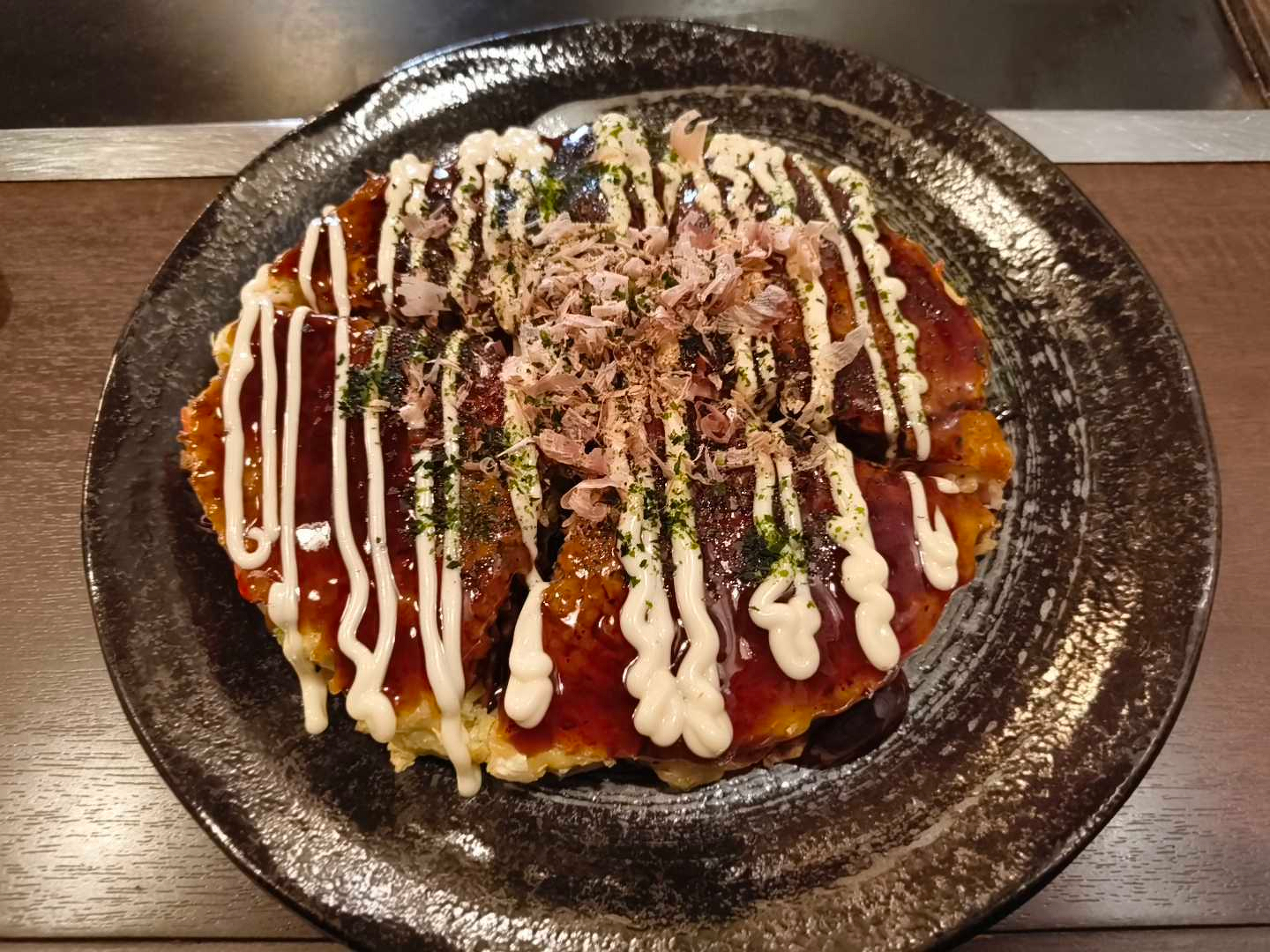 一万城:Bランチ お好み焼き #青空ごはん部
