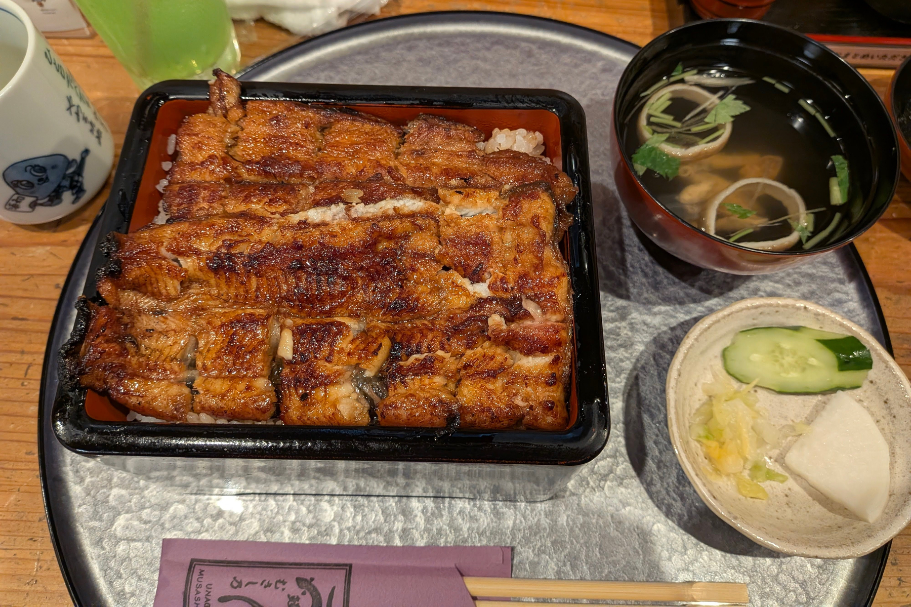 鰻むさし乃:新仔鰻重 / 肝吸い #青空ごはん部